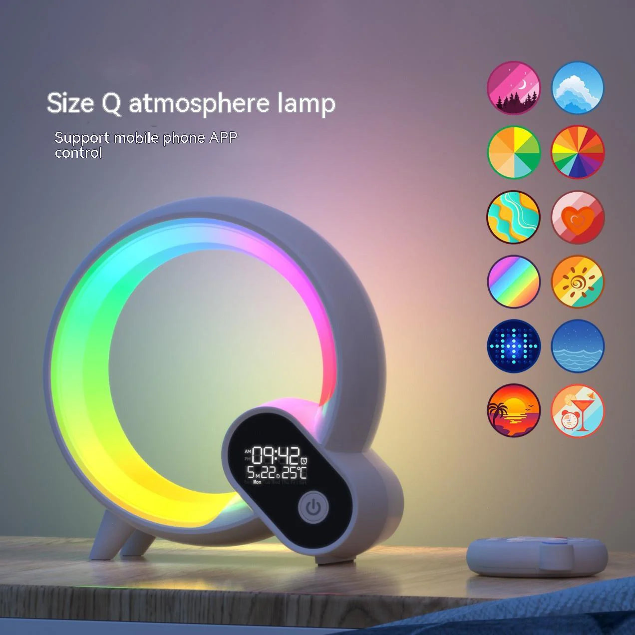 XOLIO Q Light Sunrise Digital Display Alarm Clock